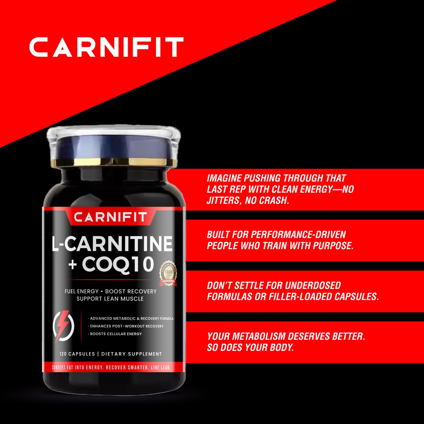 L-Carnitine 1000mg & CoQ10 200mg